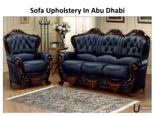 Sofa Upholstery In Abu Dhabi