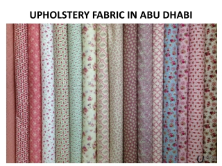UPHOLSTERY FABRIC IN ABU DHABI