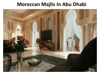 Moroccan Majlis In Abu Dhabi
