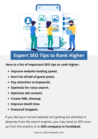 Expert SEO Tips to Rank Higher