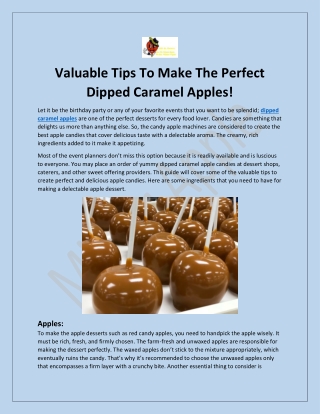 Taste Perfect Dipped Caramel Apples- Mister Apple