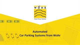 Automated Car Parking Systems From Wohr .