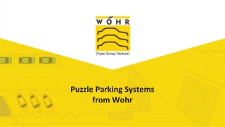 Puzzle Parking Systems From Wohr