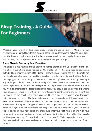 Most Effective Bicep Training in Uk