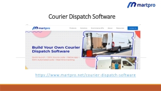 Courier Dispatch Software