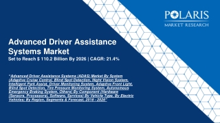 Advanced Driver Assistance Systems Market