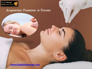The Best Acupuncture Treatment in Toronto ON