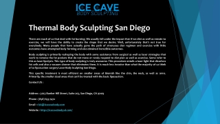 Thermal Body Sculpting San Diego