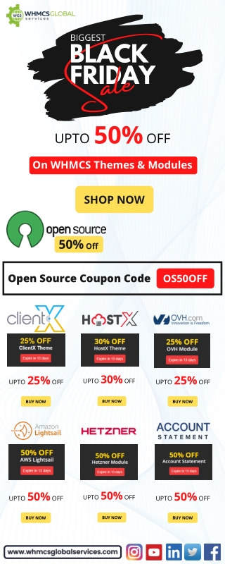 Biggest Black Friday Sale On WHMCS Products