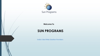 Top ERP Software development company in Bangalore - Sun Programs.