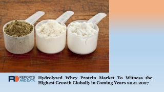 Hydrolyzed Whey Protein Market Size Will Show Big Inflows in Coming Years