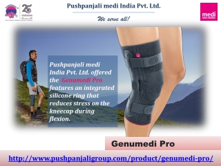 Genumedi  Pro hinged knee support | Pushpanjali medi India Pvt Ltd