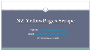 NZ YellowPages Scrape