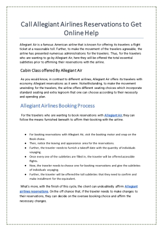 How Do I Talk To A Person At Allegiant Air?
