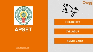 Andhra Pradesh Public Service Commission (APSET)