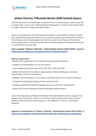 2021 Chlorine Trifluoride Market Global Analysis Report