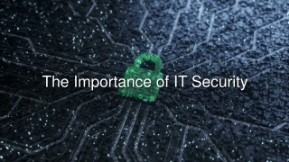 The Importance of IT Security