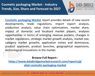 Cosmetic packaging Market