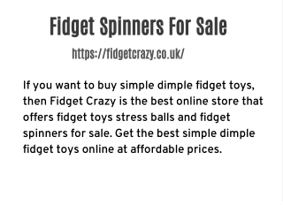 Fidget Spinners For Sale