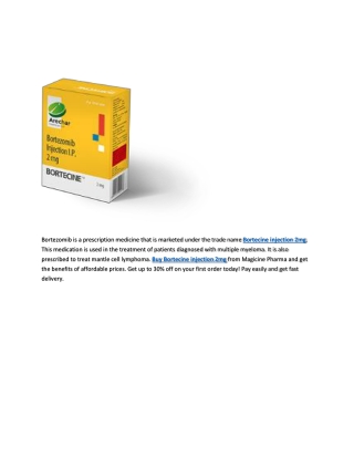 Buy Bortecine injection 2mg