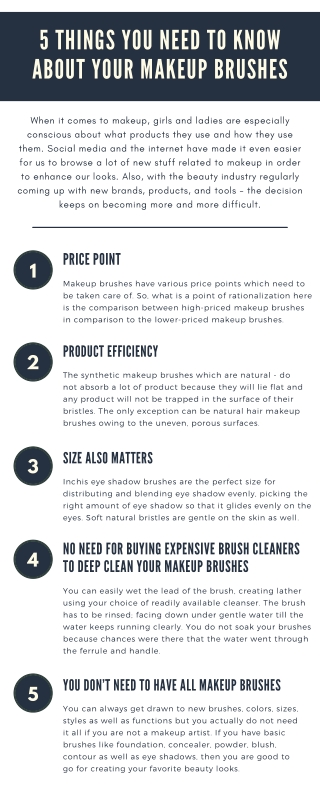 5 Things you need to know about your Makeup Brushes