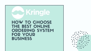 How to choose the best Online Ordering System for Your Business