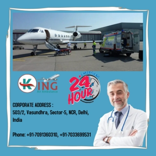 King Air Ambulance in Raipur with Unique Medical Facilities with Reliability