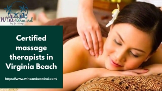 Find Certified massage therapists in Virginia Beach