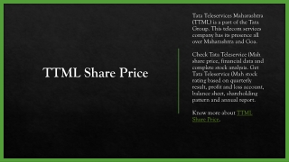 ttml-share-price