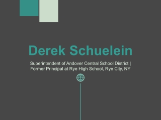 Derek Schuelein - Problem Solver and Creative Thinker