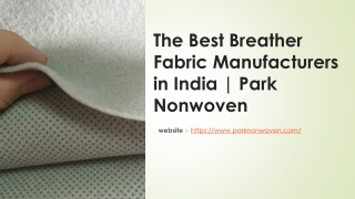 The Best Breather Fabric Manufacturers in India