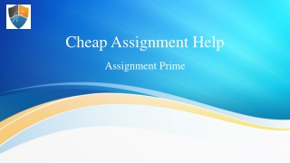 Cheap Assignment Help