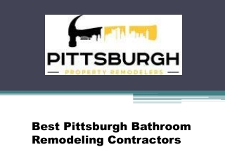 Best Pittsburgh Bathroom Remodeling Contractors