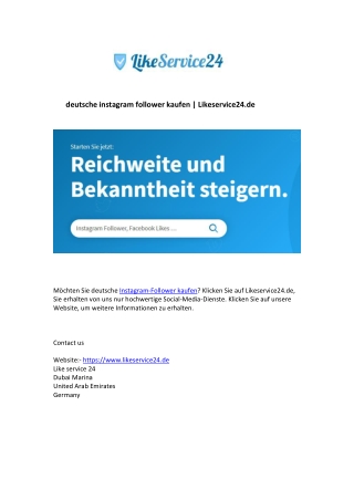 deutsche instagram follower kaufen Likeservice24.de