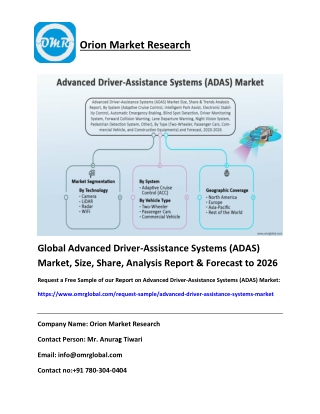 Global Advanced Driver-Assistance Systems (ADAS) Marke