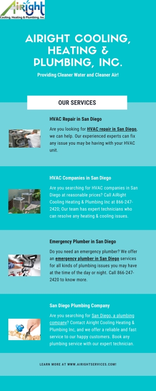 Plumbing Services in San Diego