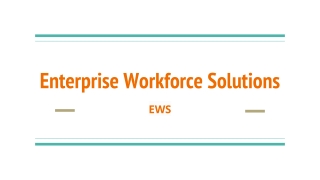 Enterprise Workforce Solutions