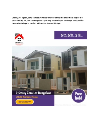 Looking for a good, safe, and secure house for your family This project is a respite that packs beauty