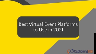 Best Virtual Event Platforms to Use in 2021