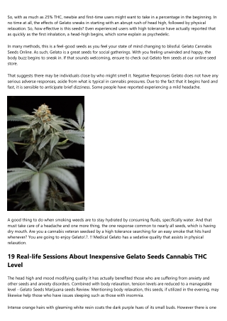 12 Convey To-tale Symptoms You Should Get Unconventional Gelato Seeds Regular