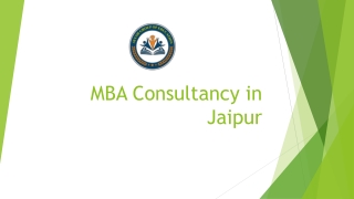 MBA Consultancy in Jaipur