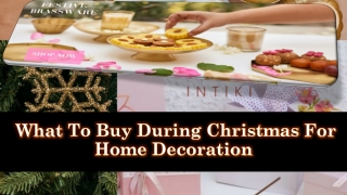 Home Decor Accessories For Christmas