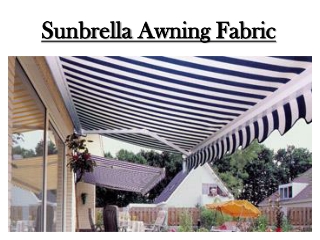 Sunbrella Awning Fabric Dubai