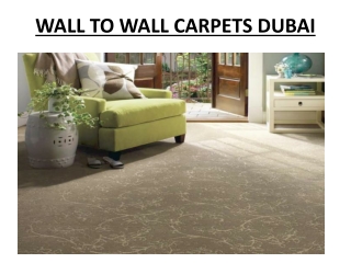 Wall to Wall carpets Dubai