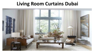 Living room curtains in Dubai