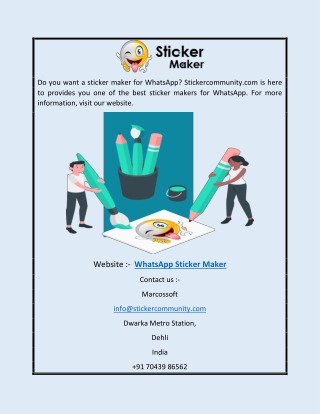 WhatsApp Sticker Maker | Stickercommunity.com