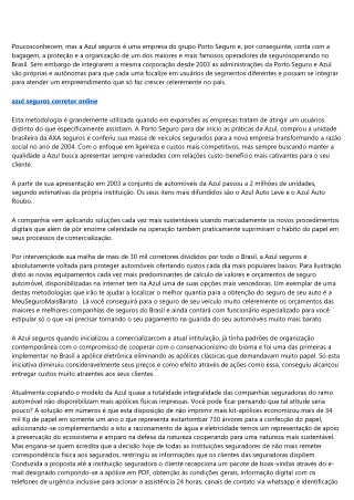 AZUL SEGUROS UMA ALTERNATIVA GARANTIDA COM O CUSTO JUSTO.