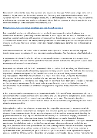 AZUL SEGUROS NOVO CONCEITO EM SEGURO AUTOMOTIVO.