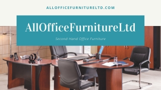 Second Hand Office Furniture