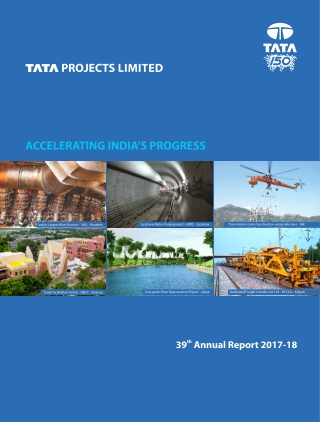 Tata Projects Ltd. 39th annual report 2017-18